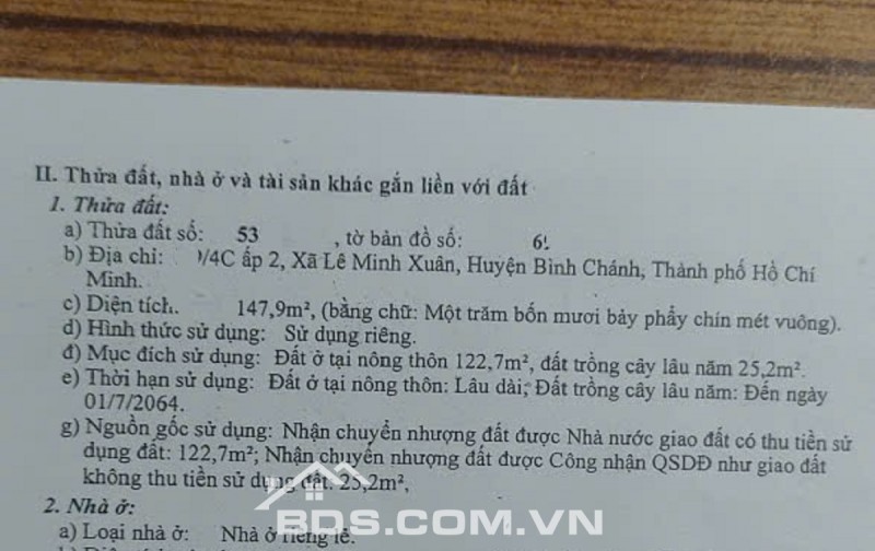 Bán NHÀ Đường 6m, Đường Thích Thiện Hòa 148m2- 3,8TỶ/TL,Lê Minh Xuận,BC